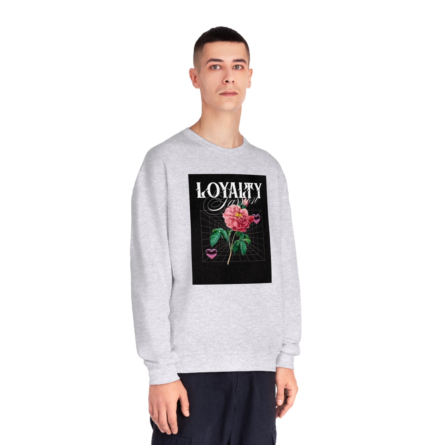 "Loyalty and Passion " Urban and Casual Women's Streetwear NuBlend® Crewneck Sweatshirt