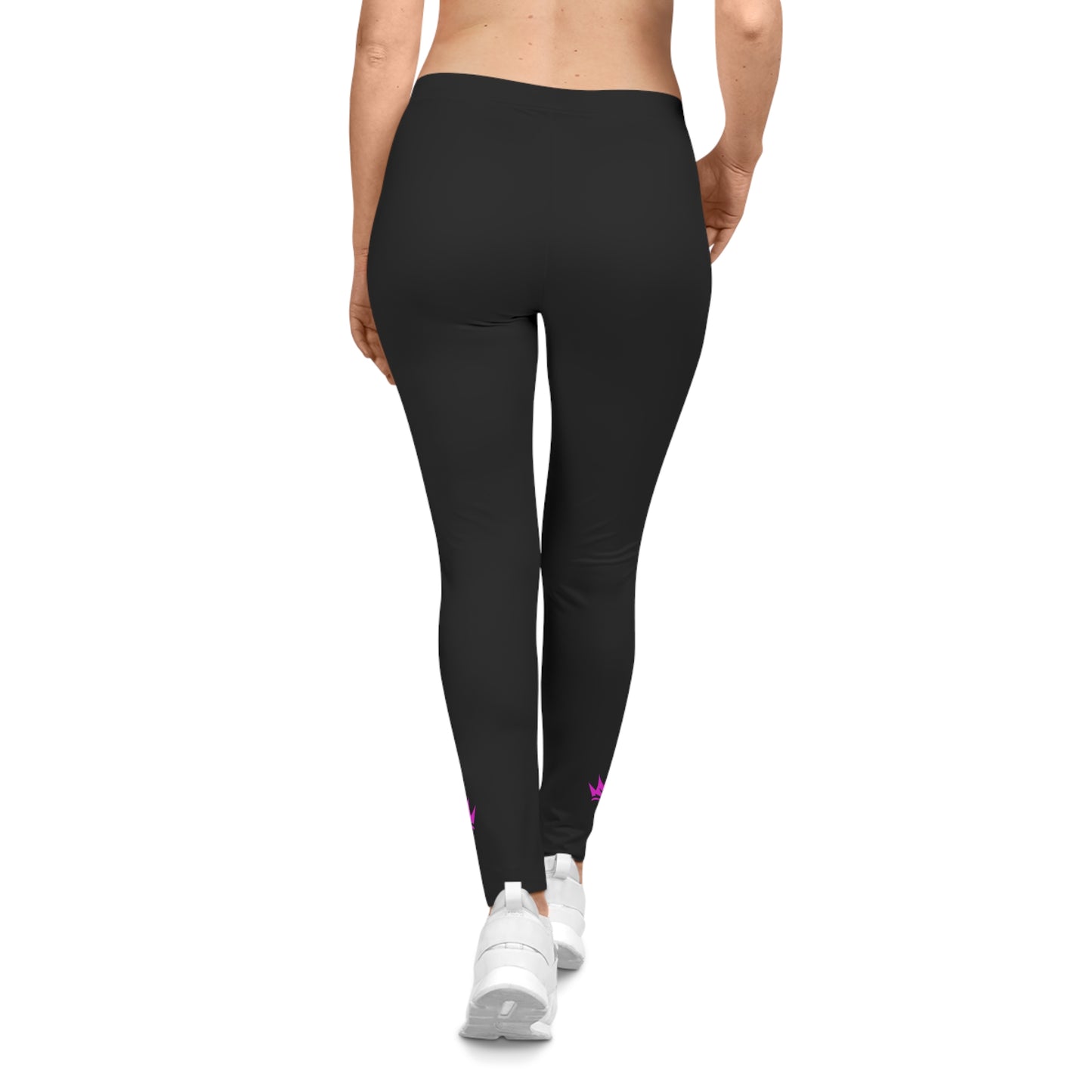 Stylish Women's Casual Leggings - Comfort Meets Chic with Crown Design