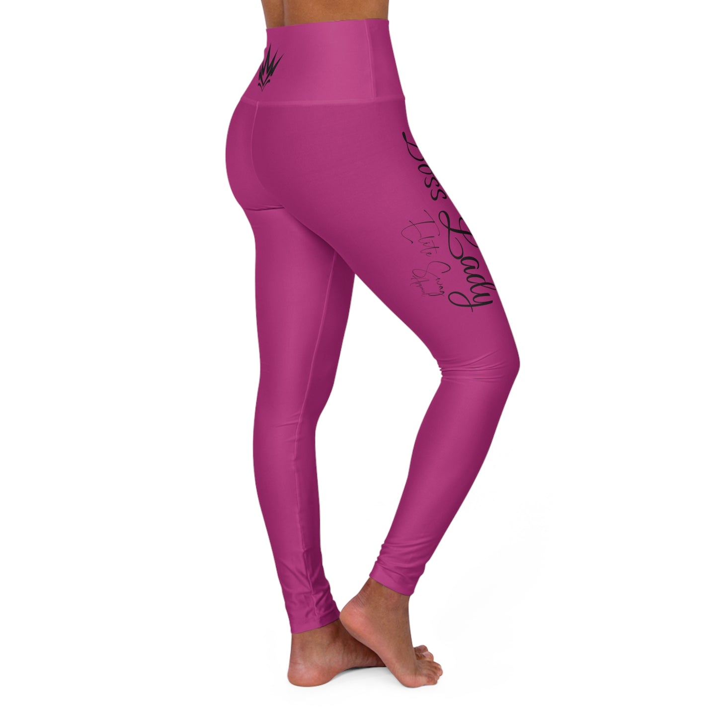 " Boss Lady "High Waisted Yoga Leggings (AOP)