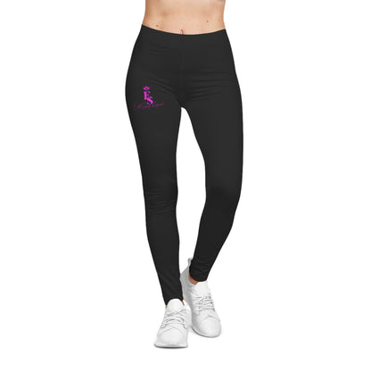 Stylish Women's Casual Leggings - Comfort Meets Chic with Crown Design