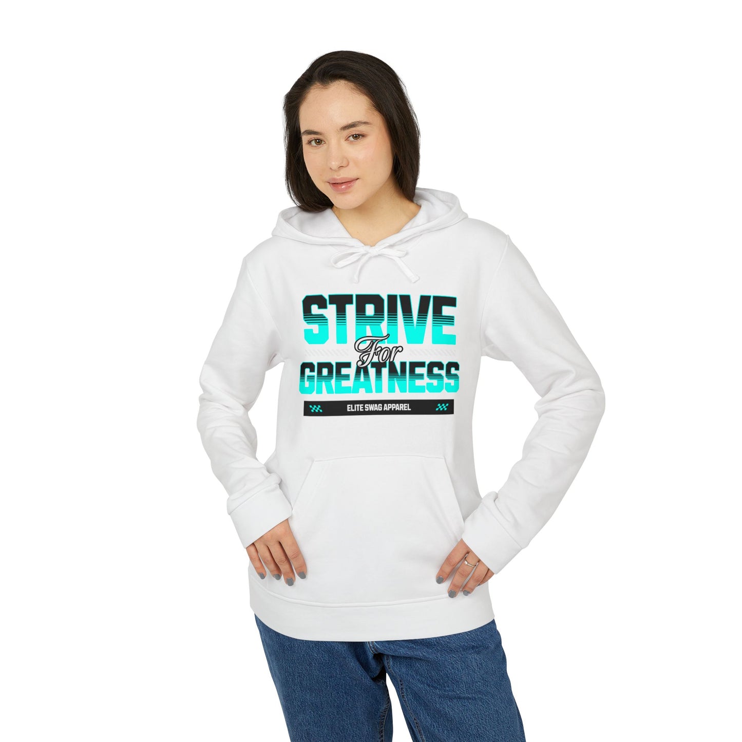 Fleece Hoodie - Positive Greatness Motivation