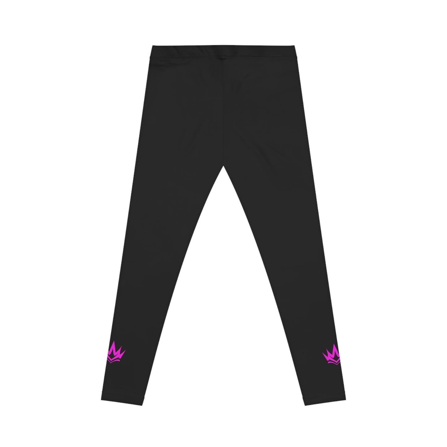 Stylish Women's Casual Leggings - Comfort Meets Chic with Crown Design