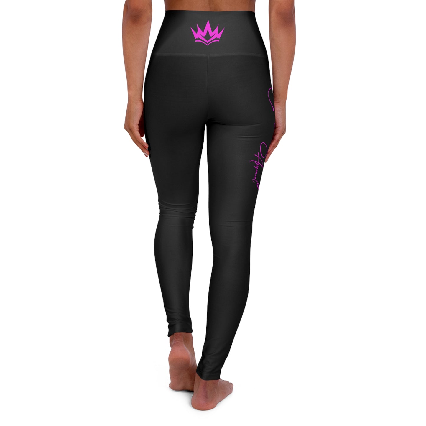 " Elite Swag " Custom High Waisted Yoga Leggings (AOP)