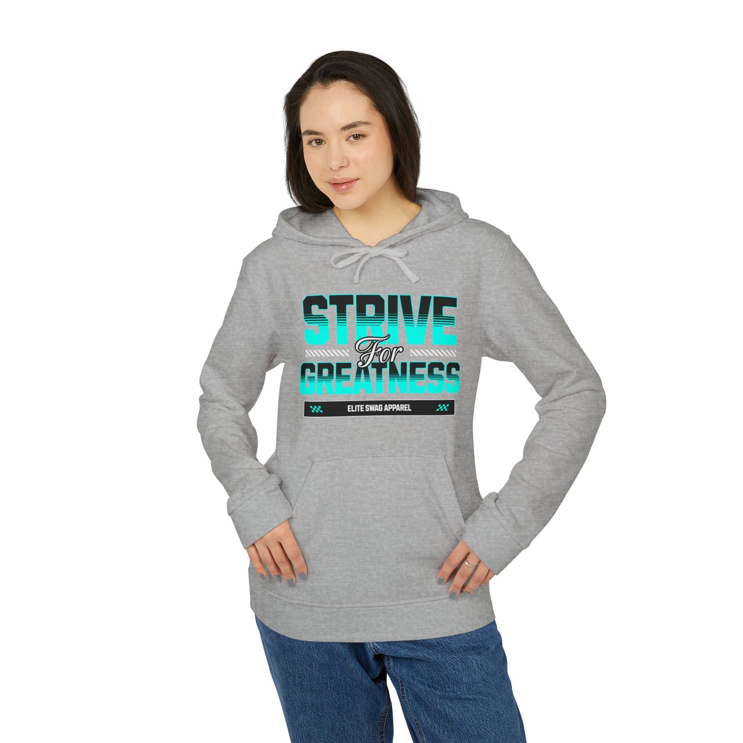 Fleece Hoodie - Positive Greatness Motivation