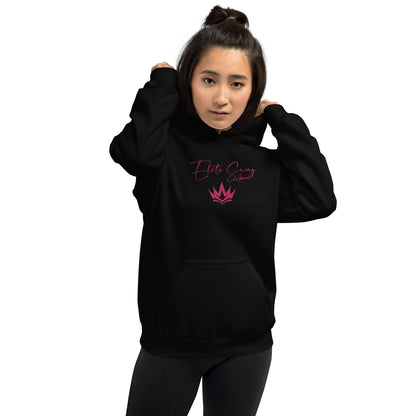 Elite Swag Apparel Pink Embroidered Queen Casual Streetwear Style Hoodie