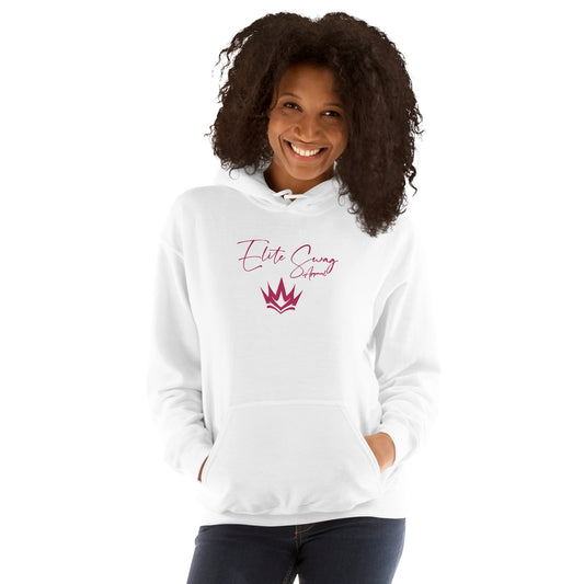 Elite Swag Apparel Pink Embroidered Queen Casual Streetwear Style Hoodie