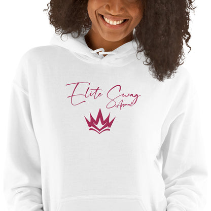 Elite Swag Apparel Pink Embroidered Queen Casual Streetwear Style Hoodie